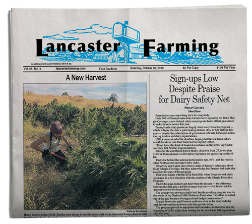 Lancaster Farming Front Page Advertising