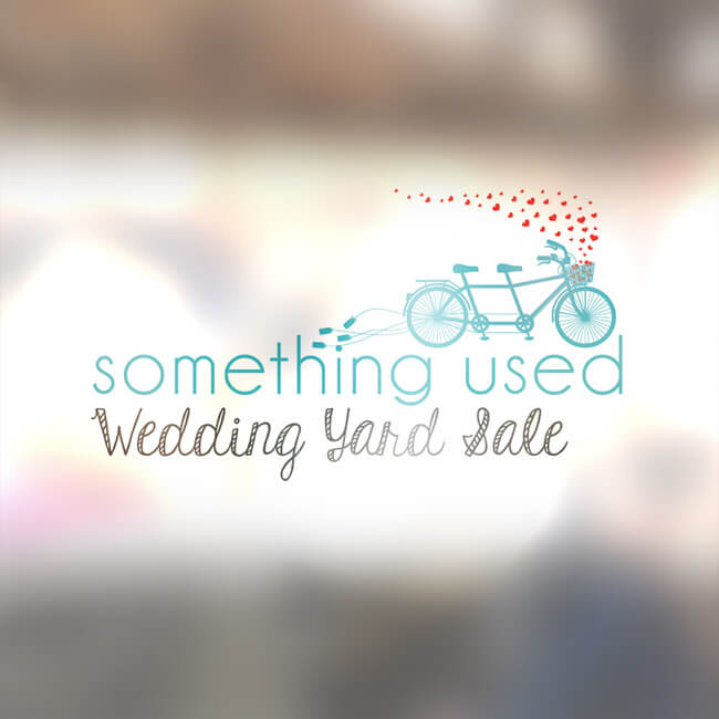 Something Used Wedding Yard Sale Logo