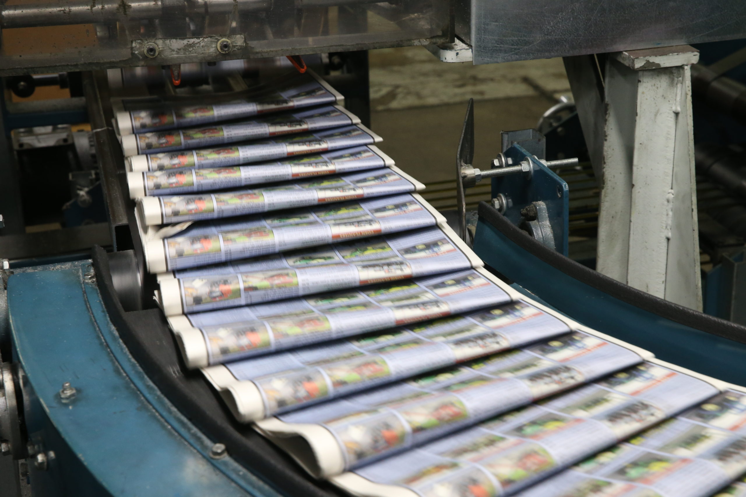 Newspapers being printed