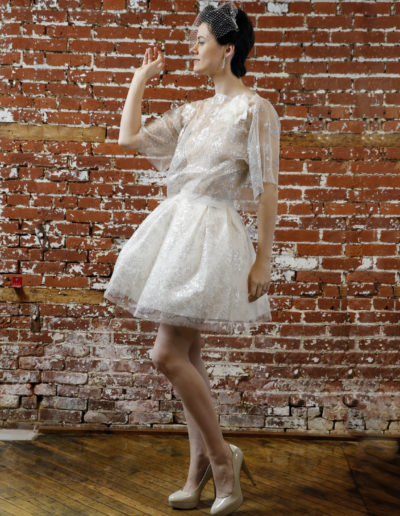 White Lacy Fashionable Dress