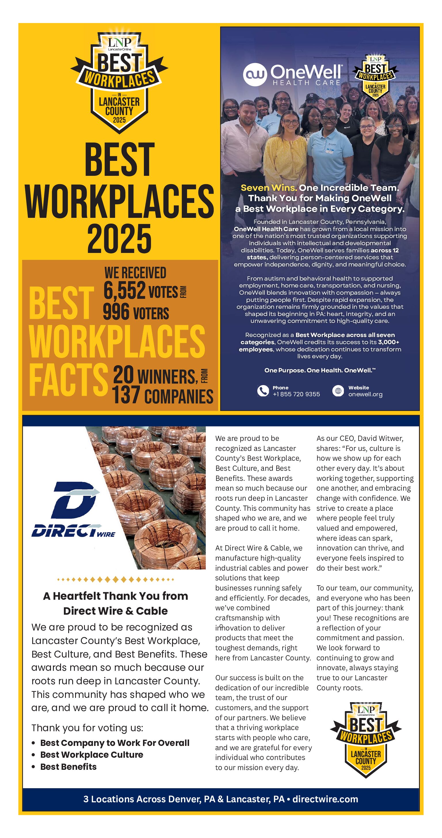 Best Workplaces annual magazine cover